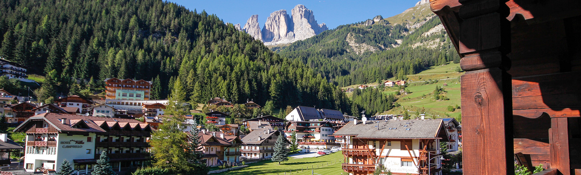 Camera con vista Hotel Alpi Campitello di Fassa