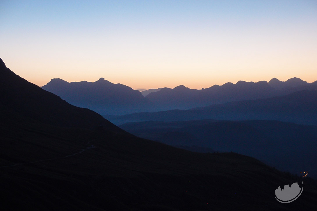 Early morning over the Dolomites