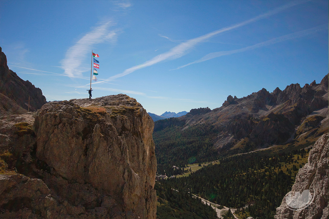 Vista dal rifugio Preuss e Vajolet